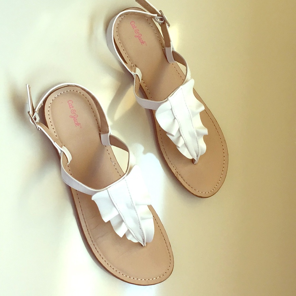 White sandals